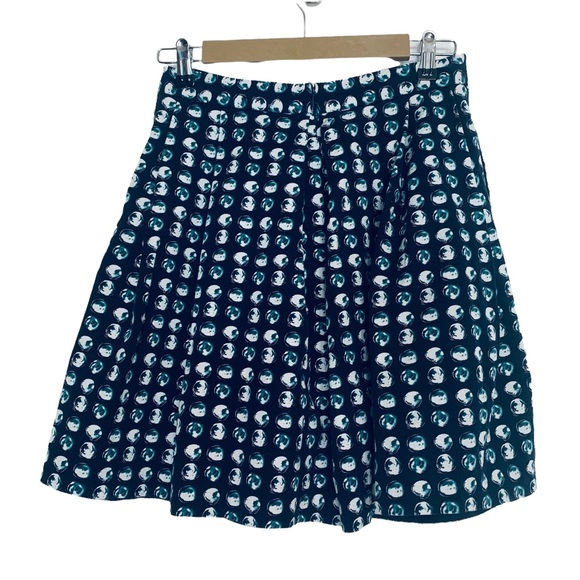 Banana Republic Geometric Watercolor Pleated Summer All Over Print Skirt Sz 2 - Picture 1 of 6